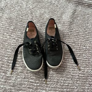 Kids Kate spade black sparkle Keds